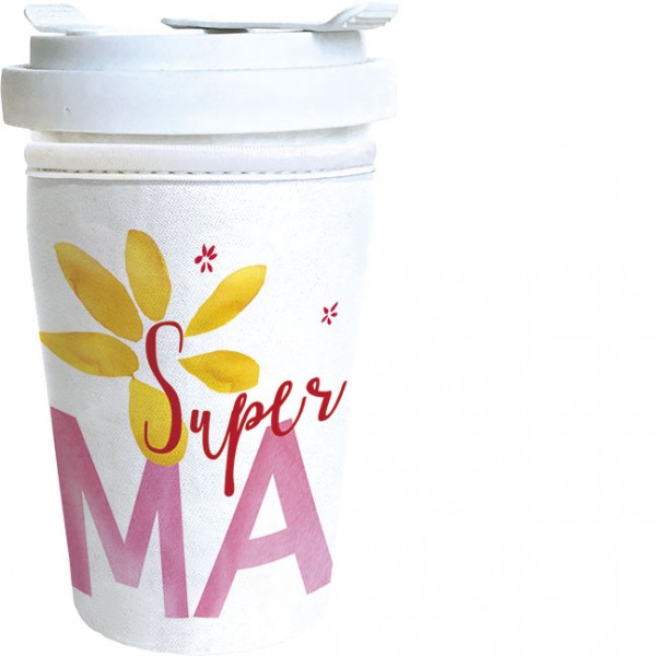 Cup-Cover to go "Super Mama"