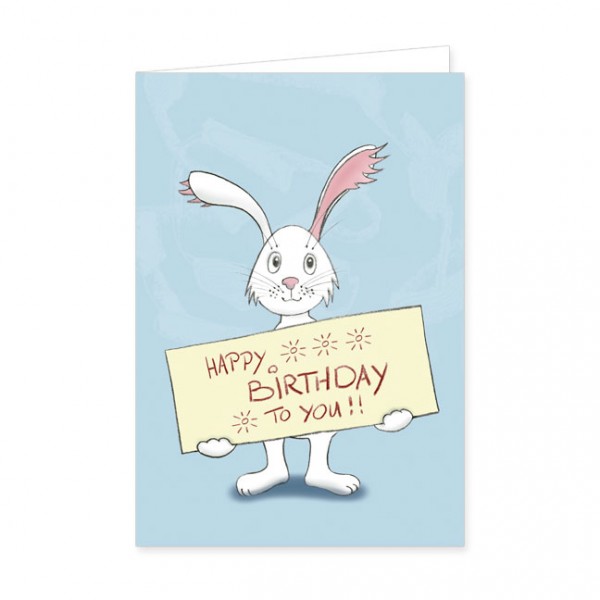 Doppelkarte "Happy Birthday to you"