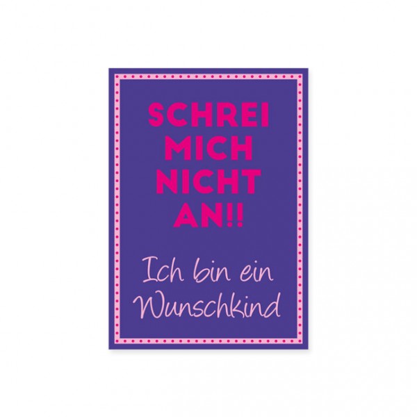 Postkarte "Wunschkind"