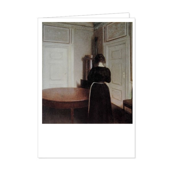 Kunst-Doppelkarte "Interieur - Vilhelm Hammershoi"