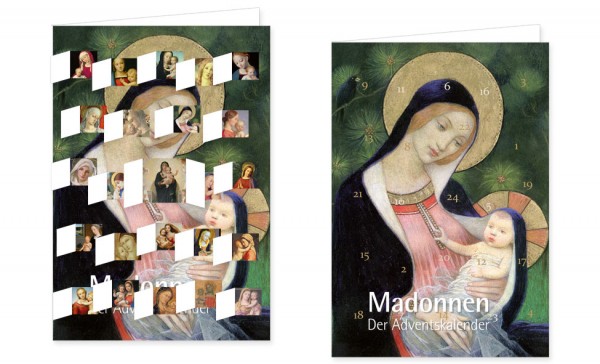 Adventskalenderdoppelkarte 'Madonnen'