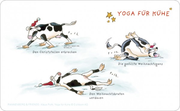 Brettchen "Yoga für Kühe - Das herzhafte WeihnachtsBrettchen"