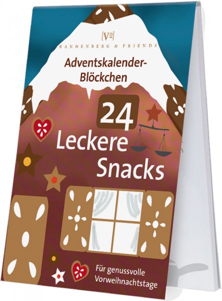 Adventskalenderblöckchen '24 leckere Snacks' -RSBW 005