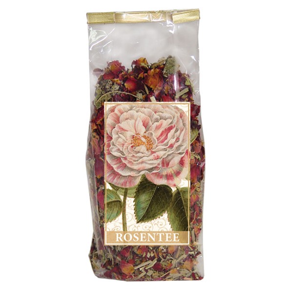 Rosen-Tee "Rosa gallica versicolor aus dem Gottorfer Codex"