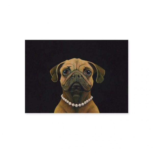 Postkarte "Doggs - Bunte Hunde - Pugmalion"
