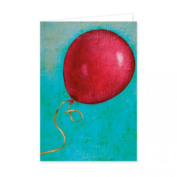 Doppelkarten "Roter Luftballon"