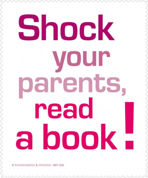 Brillenputztuch 'Shock your parents'