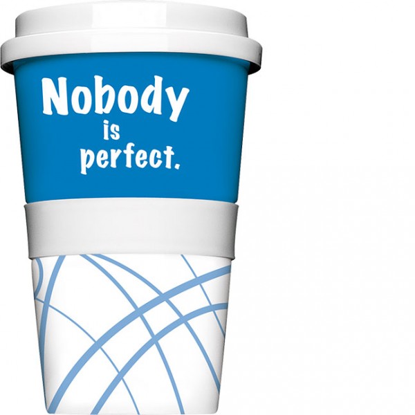 Coffee to go "Nobody is perfect"