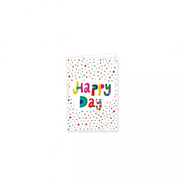 Mini-Doppelkarte "Happy Day"