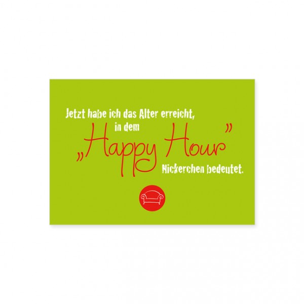 Postkarte "Happy Hour"