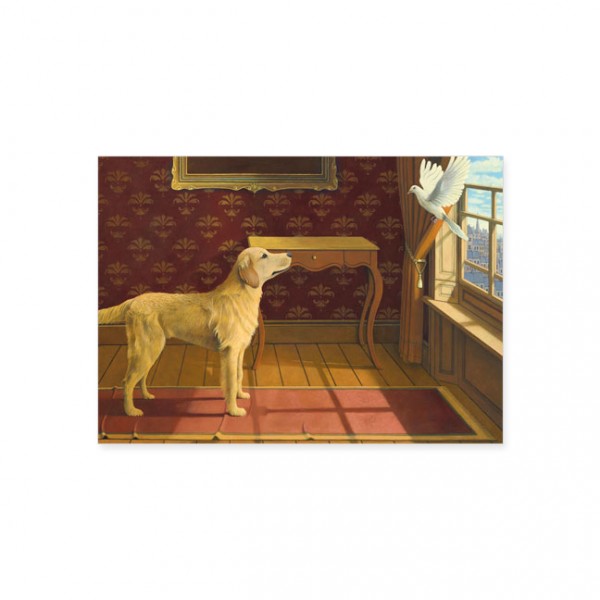 Postkarte "Doggs - Bunte Hunde - A Trick of the Tail"