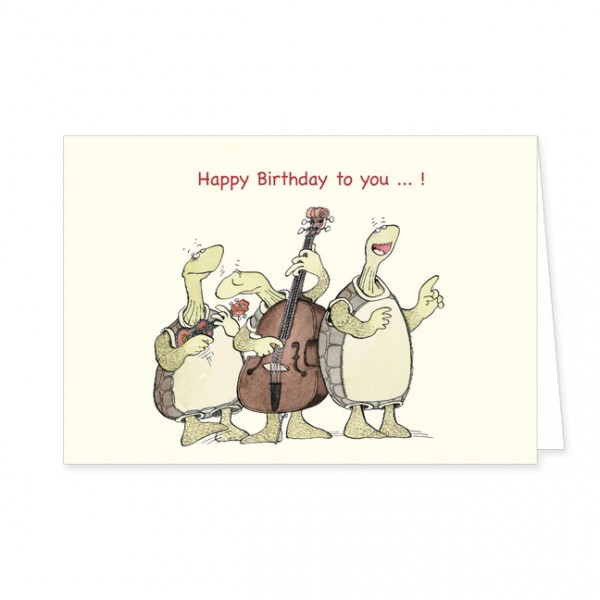Doppelkarte "Happy birthday to you..."