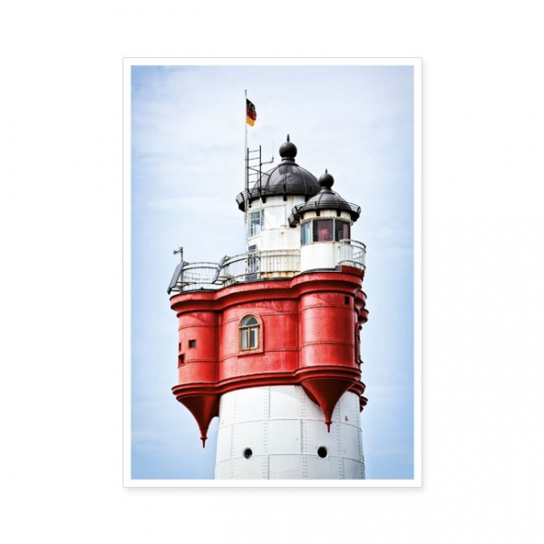 Postkarten Large "Laternenhaus des Leuchtturm Roter Sand"